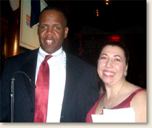 Elizabeth Davis, founder of EAD & Associates, at the Disability Power and Pride Inaugural Ball in Washington, DC with Kareem Dale, Special Assistant to the President for Disability Policy